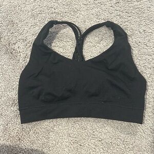 Black sports bra